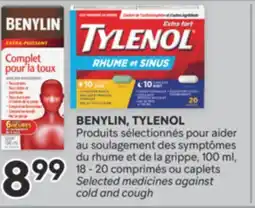 Brunet BENYLIN, TYLENOL Produits pour aider au soulagement grippe offer