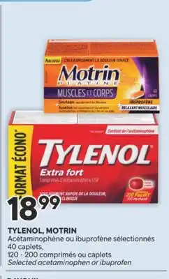 Brunet TYLENOL, MOTRIN Acétaminophène ou ibuprofène sélectionnés offer