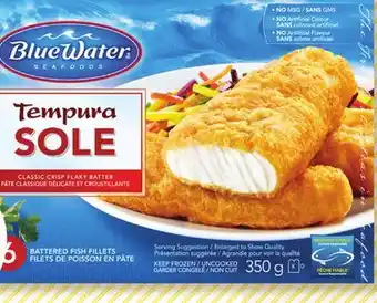 Marché Bonichoix BLUE WATER FROZEN BREADED FISH FILLETS, STICKS OR POPCORN SHRIMP offer