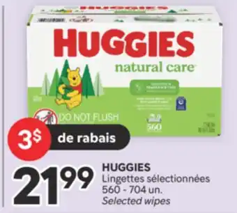 Brunet HUGGIES Lingettes sélectionnées offer