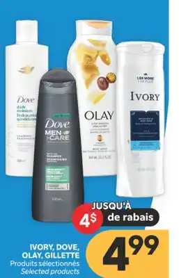 Brunet IVORY, DOVE, OLAY, GILLETTE Produits sélectionnés offer