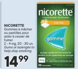 Brunet NICORETTE Gommes à mâcher ou pastilles pour aider à cesser de fumer 2 - 4 mg offer