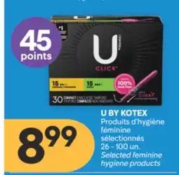 Brunet U BY KOTEX Produits d'hygiène féminine sélectionnés offer