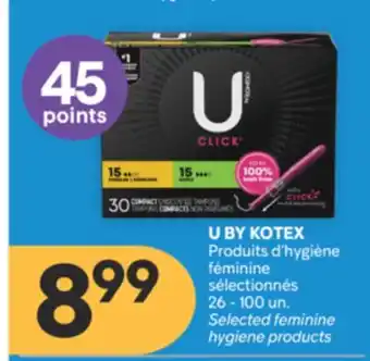 Brunet U BY KOTEX Produits d'hygiène féminine sélectionnés offer