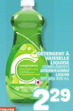 Marché Bonichoix COMPLIMENTS DISHWASHING LIQUID offer