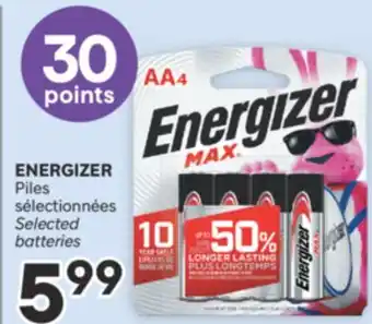 Brunet ENERGIZER Piles sélectionnées offer