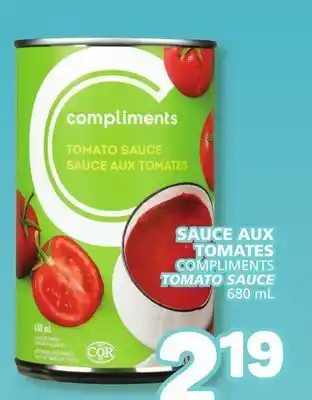 Marché Bonichoix COMPLIMENTS TOMATO SAUCE offer