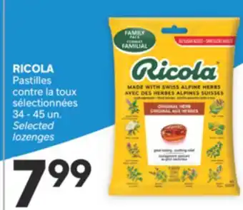 Brunet RICOLA Pastilles contre la toux sélectionnées offer