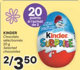 Brunet KINDER Chocolats sélectionnés offer