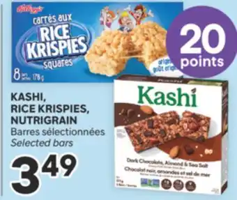 Brunet KASHI, RICE KRISPIES, NUTRIGRAIN Barres sélectionnées offer