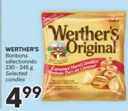 Brunet WERTHER'S Bonbons sélectionnés offer