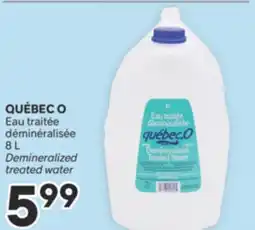 Brunet QUÉBEC O Eau traitée déminéralisée offer