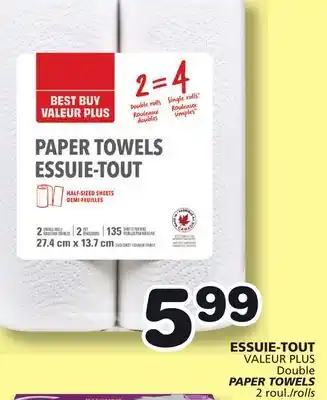 Marches Tradition VALEUR PLUS Double PAPER TOWELS offer