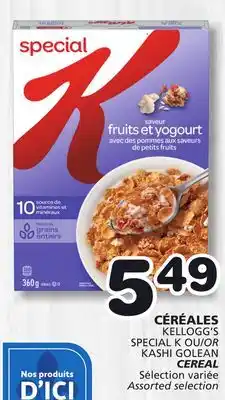 Marches Tradition KELLOGG'S SPECIAL K OR KASHI GOLEAN CEREAL offer