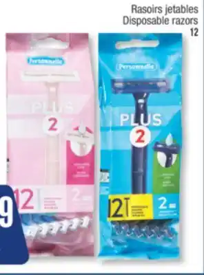 Jean Coutu Personnelle Disposable razors 12 offer