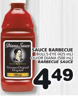 Marches Tradition BULL'S-EYE (425 mL) OR DIANA (500 mL) BARBECUE SAUCE offer