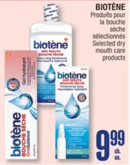 Jean Coutu BIOTÈNE Selected dry mouth care products offer