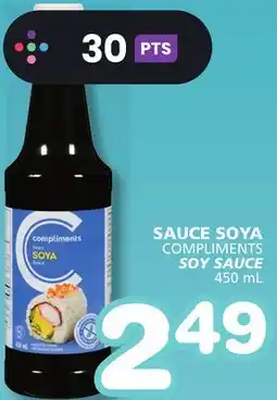 Marches Tradition COMPLIMENTS SOY SAUCE offer