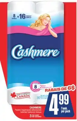 Jean Coutu CASHMERE Selected bathroom tissues offer