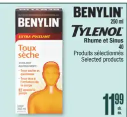 Jean Coutu BENYLIN, TYLENOL Selected products offer