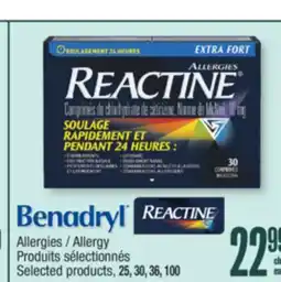 Jean Coutu REACTINE Allergy offer