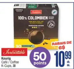 Jean Coutu IRRESISTIBLE Keurig Coffee offer