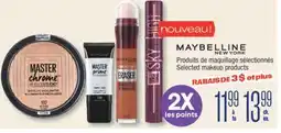 Jean Coutu MAYBELLINE NEW YORK Selected makeup products offer