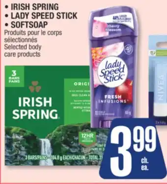 Jean Coutu IRISH SPRING, LADY SPEED STICK , SOFTSOAP Selected body care products offer