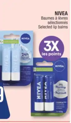 Jean Coutu NIVEA Selected lip balms offer