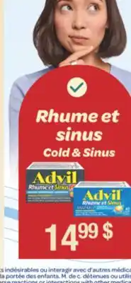 Jean Coutu ADVIL Cold & Sinus offer