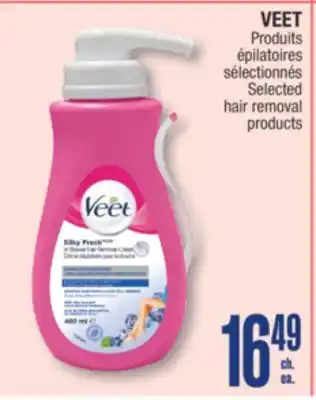 Jean Coutu VEET Selected hair removal products offer