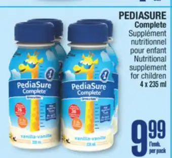 Jean Coutu PEDIASURE Nutritional supplement for children offer