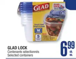 Jean Coutu GLAD LOCK Selected containers offer