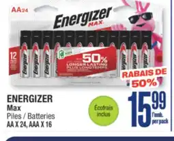 Jean Coutu ENERGIZER Max Batteries offer