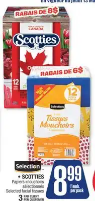 Jean Coutu SELECTION, SCOTTIES Selected facial tissues offer