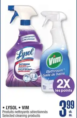 Jean Coutu LYSOL VIM Selected cleaning products offer