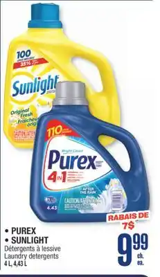 Jean Coutu PUREX, SUNLIGHT Laundry detergents offer