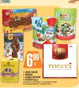 Jean Coutu JEAN-TALON, KINDER, LAURA SECORD, STORCK Merci Chocolates or treats offer