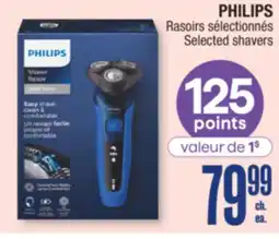 Jean Coutu PHILIPS Selected shavers offer