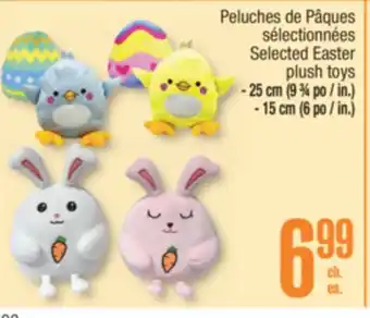 Jean Coutu Selected Easter plush toys offer