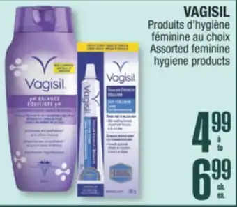 Jean Coutu VAGISIL Assorted feminine hygiene products offer