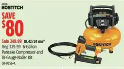 Canadian Tire Pancake Compressor and 18-Gauge Nailer Kit offer