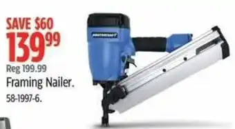 Canadian Tire Framing Nailer offer