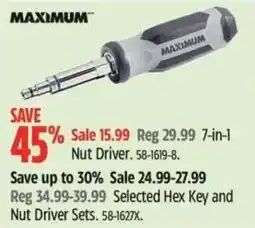 Canadian Tire Maximum Nut Driver offer