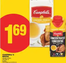 No Frills CAMPBELL'S BROTH, 250/900 ML offer