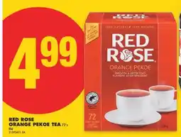 No Frills RED ROSE ORANGE PEKOE TEA, 72'S offer