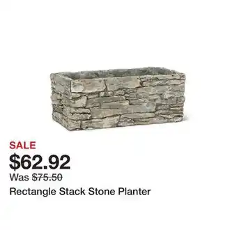 Bed Bath & Beyond Rectangle Stack Stone Planter offer