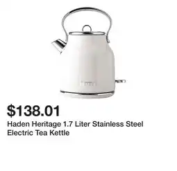 Bed Bath & Beyond Haden Heritage 1.7 Liter Stainless Steel Electric Tea Kettle offer