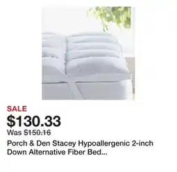 Bed Bath & Beyond Porch & Den Stacey Hypoallergenic 2-inch Down Alternative Fiber Bed Topper offer