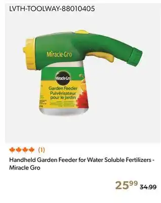 Shopper+ Handheld Garden Feeder for Water Soluble Fertilizers - Miracle Gro offer